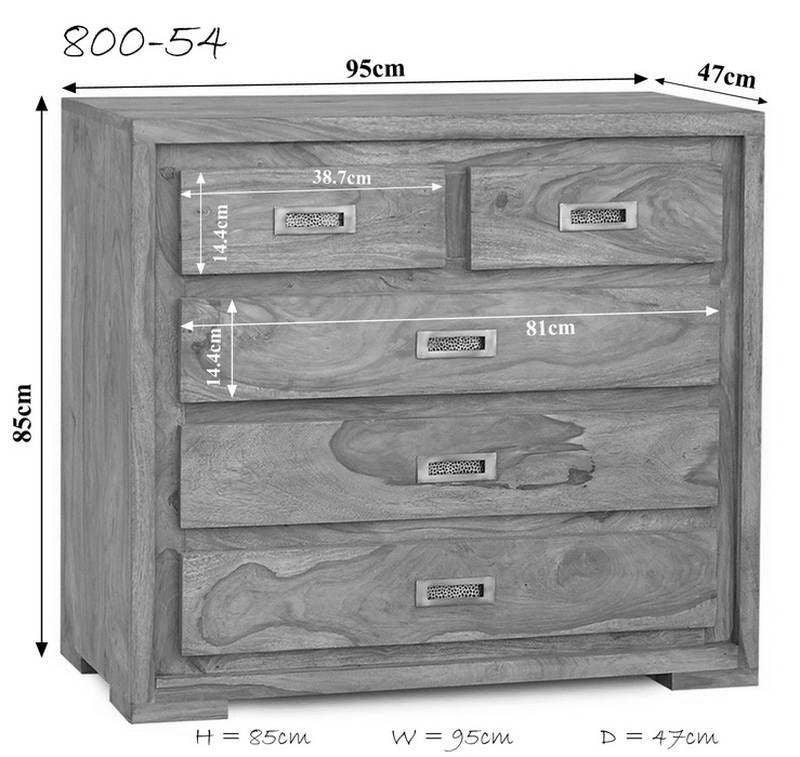 Nature Modern Sheesham Dresser Cabinet #2 - Duraster