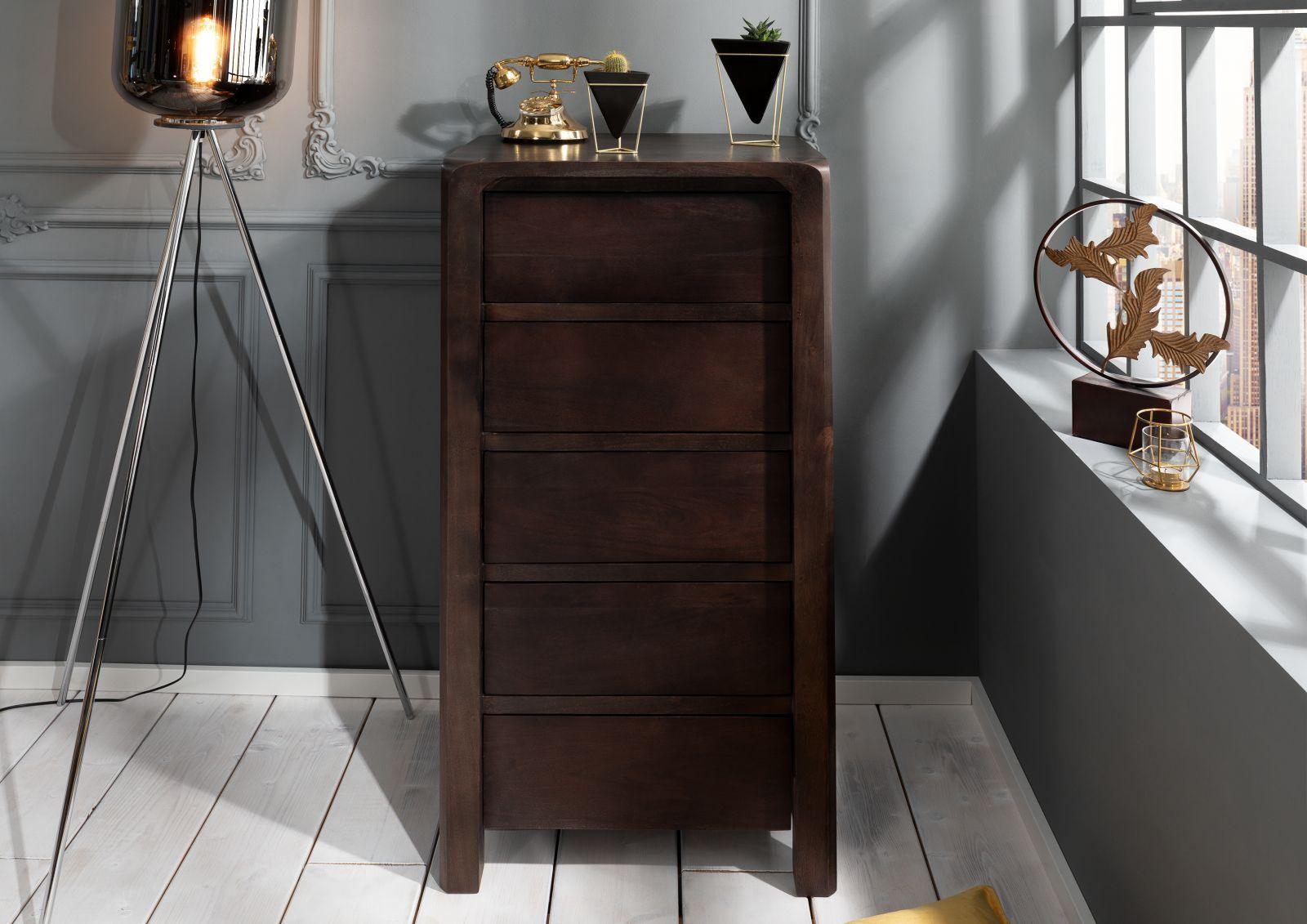 Osian Acacia Elegant Tall Dresser - Duraster