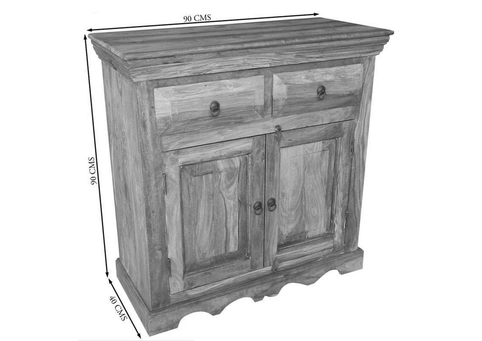 Victoria Modern Sheesham Sideboard Cabinet #3 - Duraster