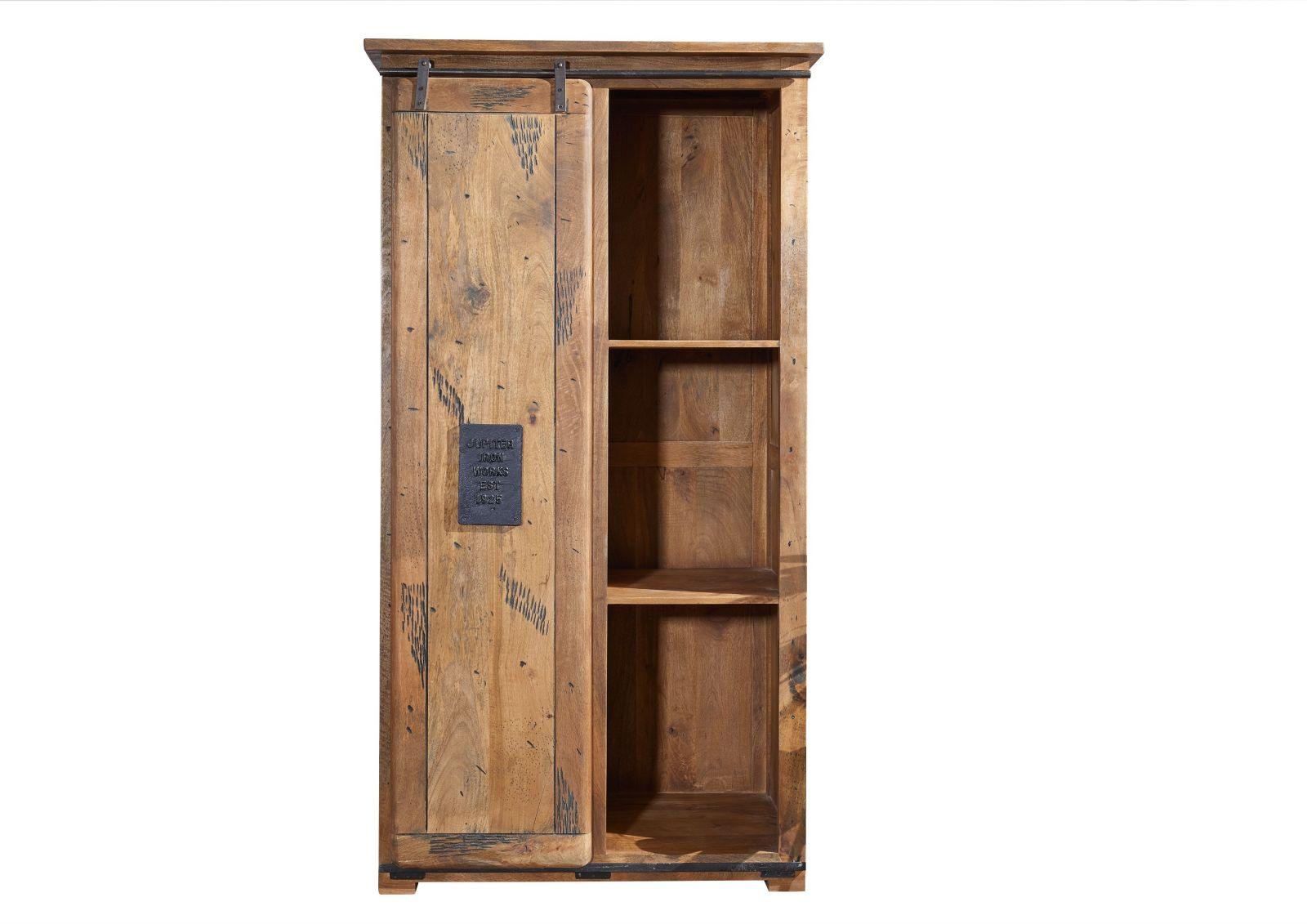 Locomo Industrial Style Solid Wood Cabinet - Duraster