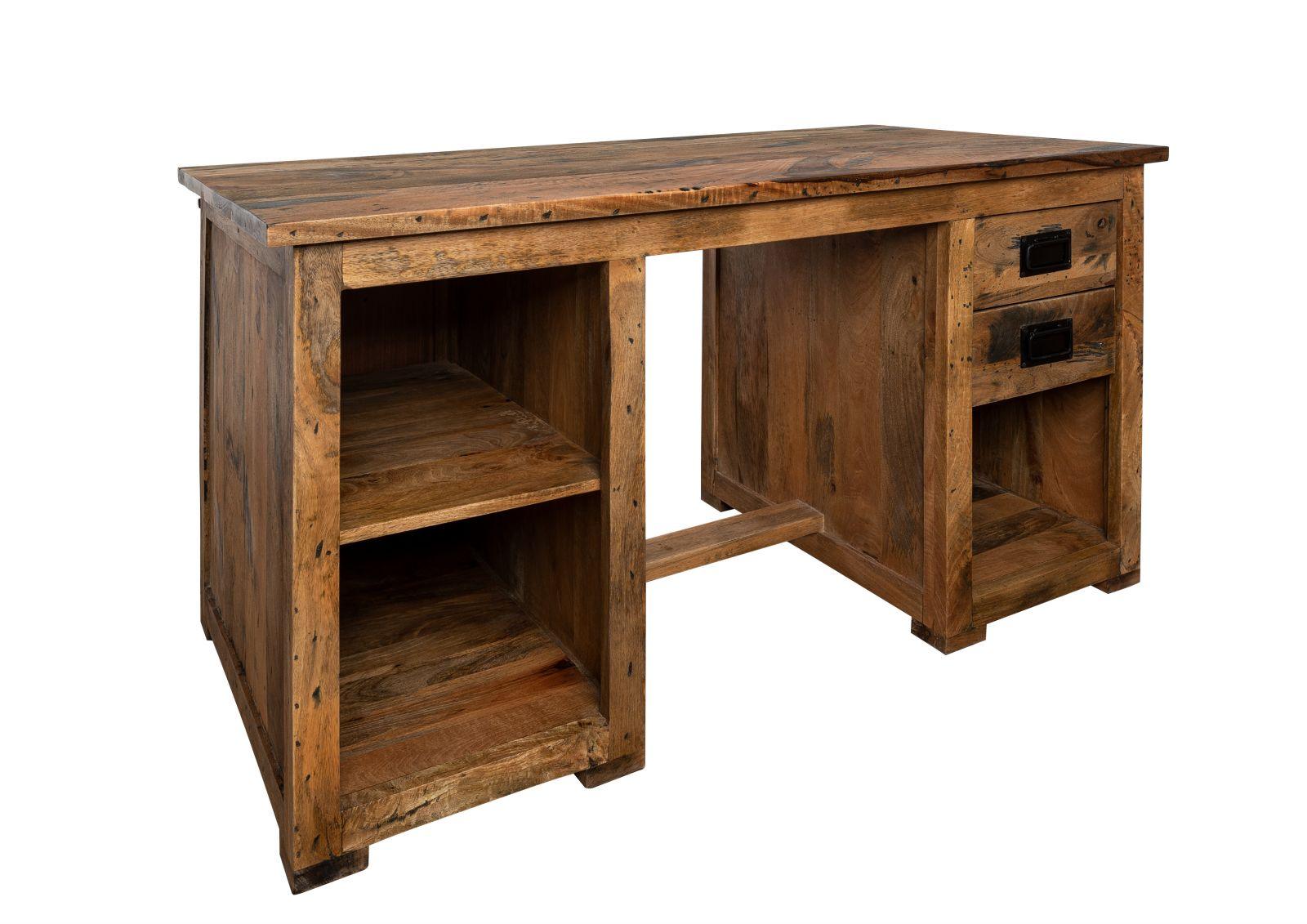Locomo Industrial Style Solid Wood Desk - Duraster
