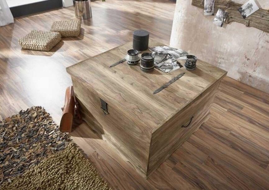 Victoria Elegant Sheesham Chest Coffee Table with storage #1 - Duraster
