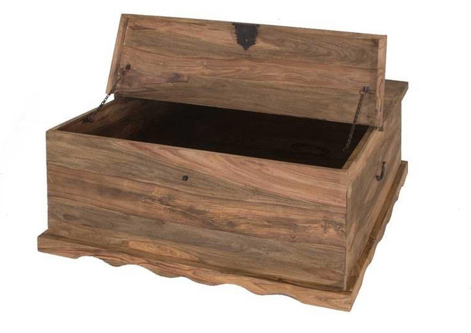 Victoria Elegant Sheesham Chest Coffee Table with storage #1 - Duraster