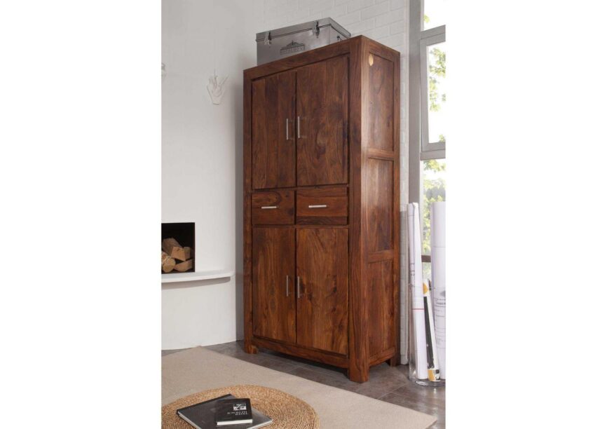 Metro Large Sheesham Cupboard Cabinet #4 - Duraster