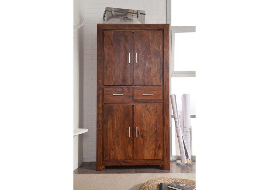 Metro Large Sheesham Cupboard Cabinet #4 - Duraster