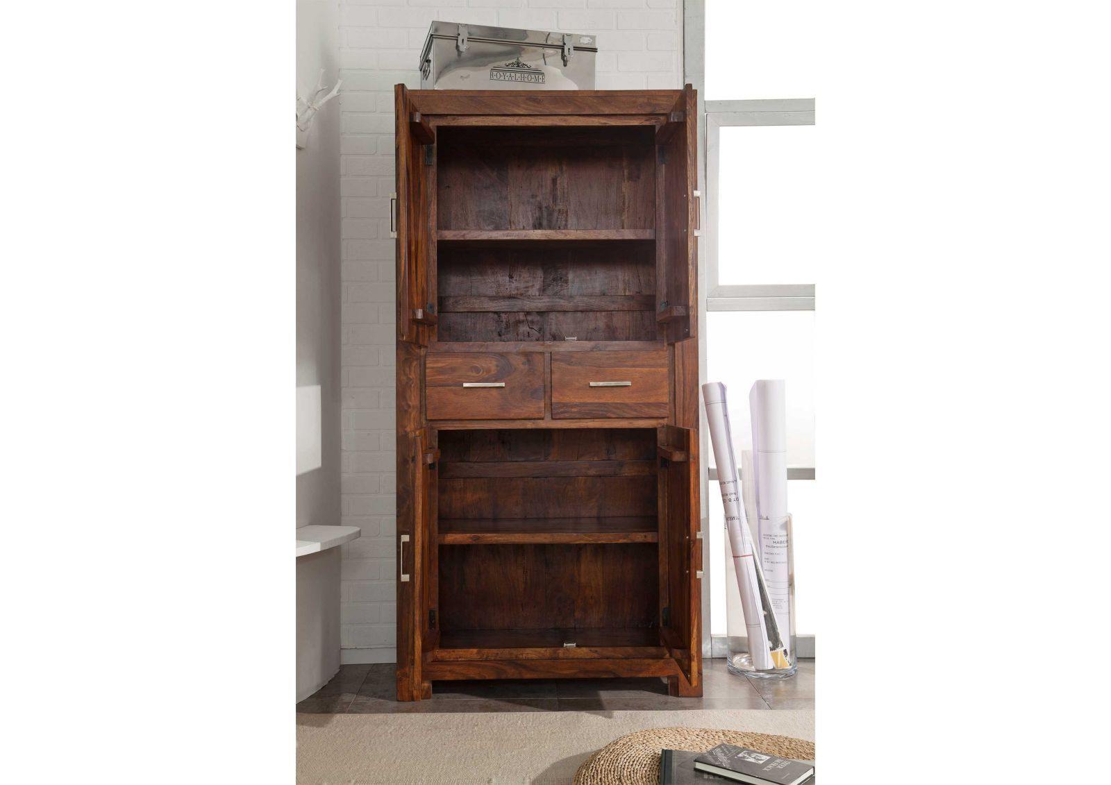 Metro Large Sheesham Cupboard Cabinet #4 - Duraster