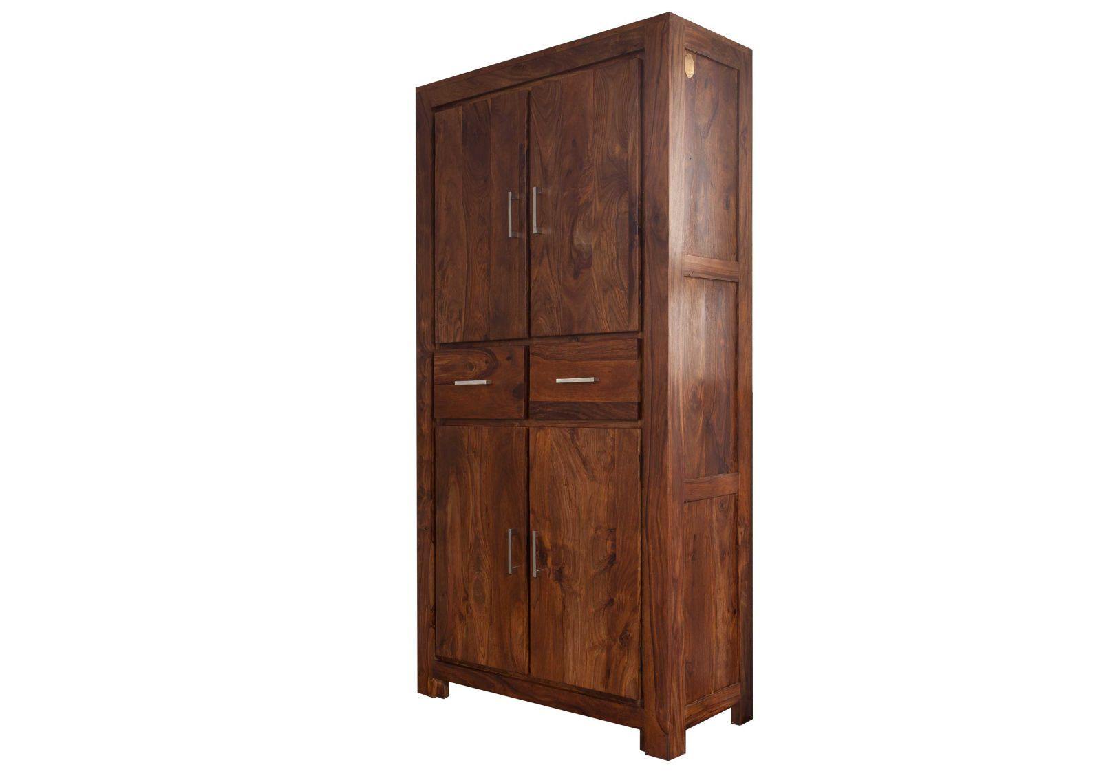Metro Large Sheesham Cupboard Cabinet #4 - Duraster