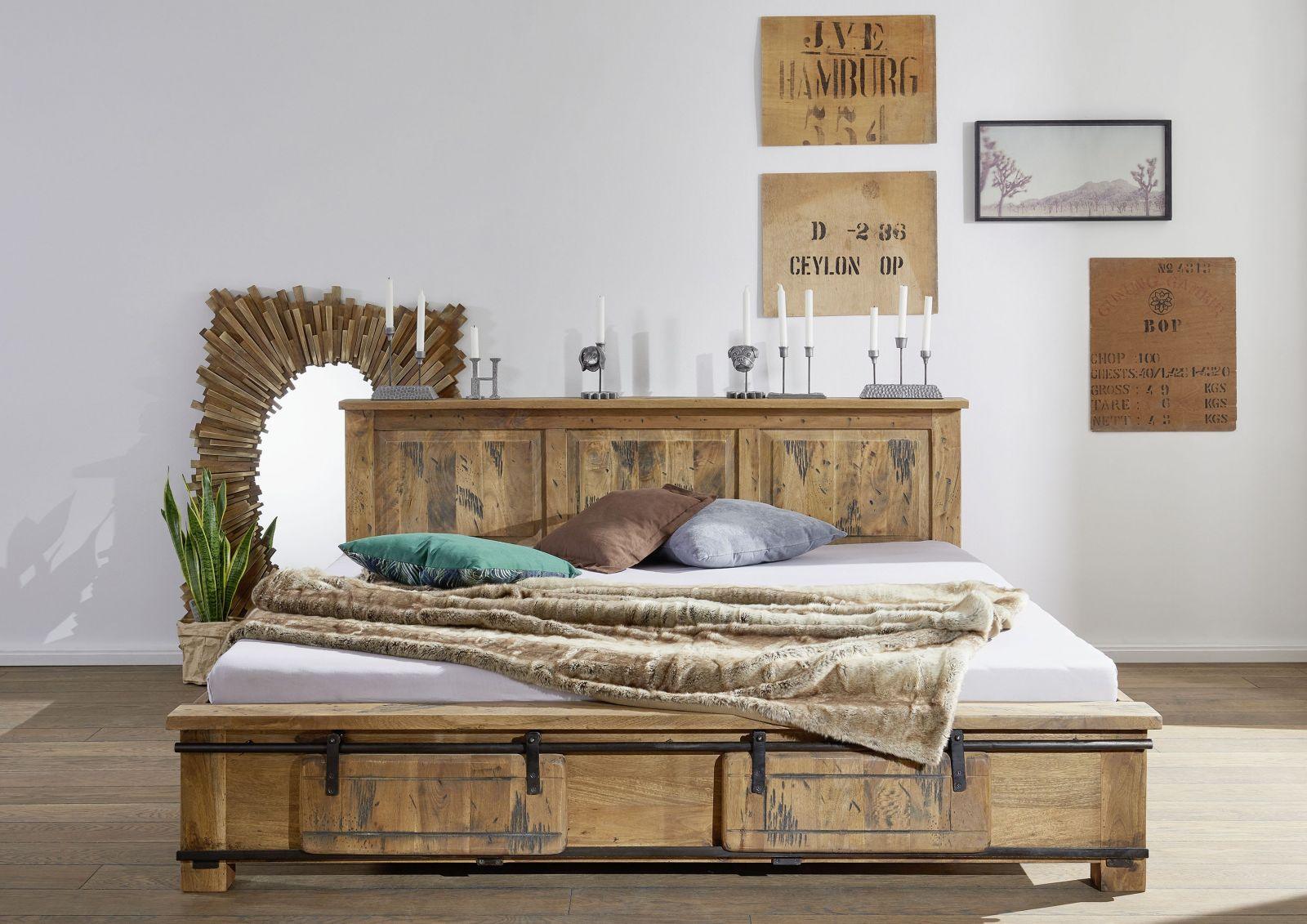 Locomo Industrial Style Solid Wood Bed #2 - Duraster