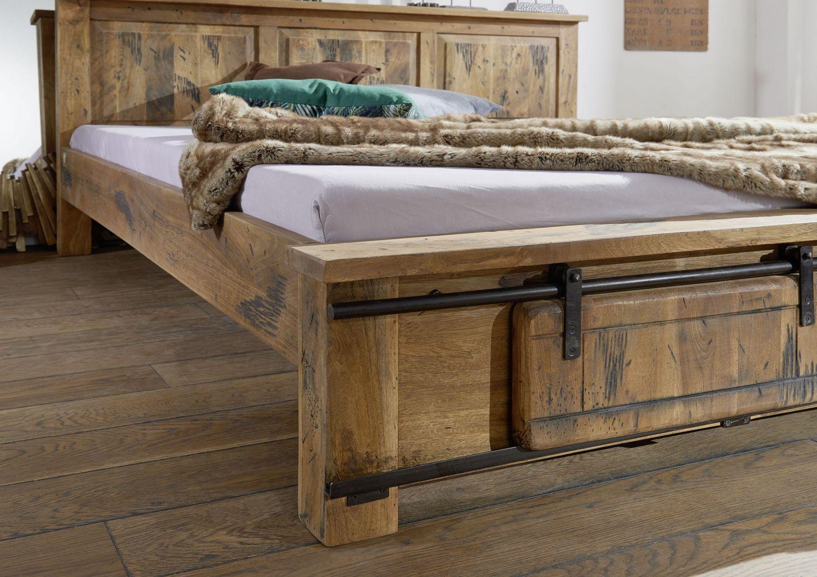 Locomo Industrial Style Solid Wood Bed #2 - Duraster