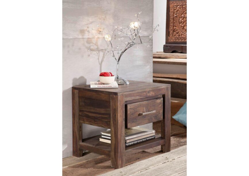 Gangaur Sleek Sheesham bedside Table - Duraster