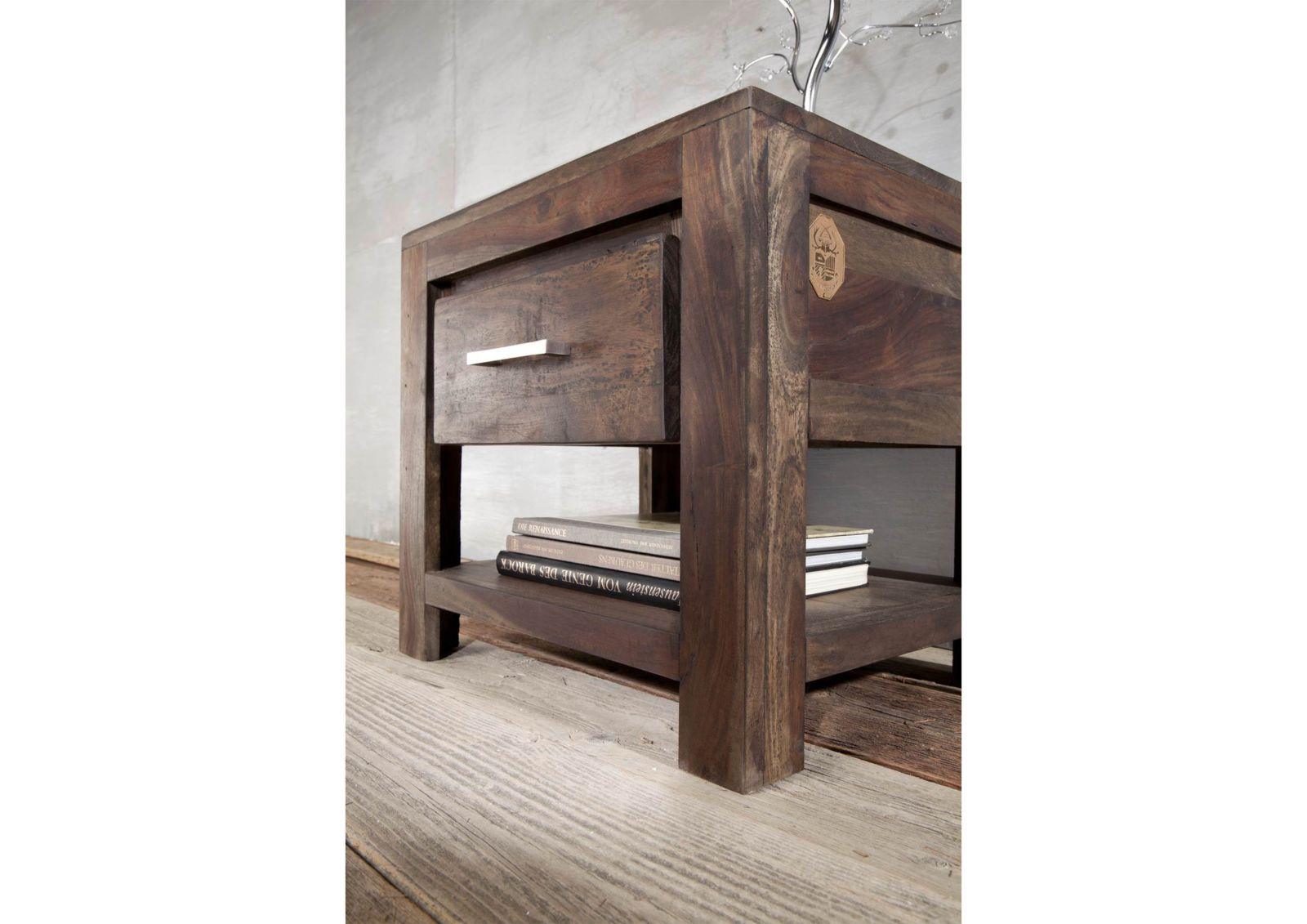 Gangaur Sleek Sheesham bedside Table - Duraster