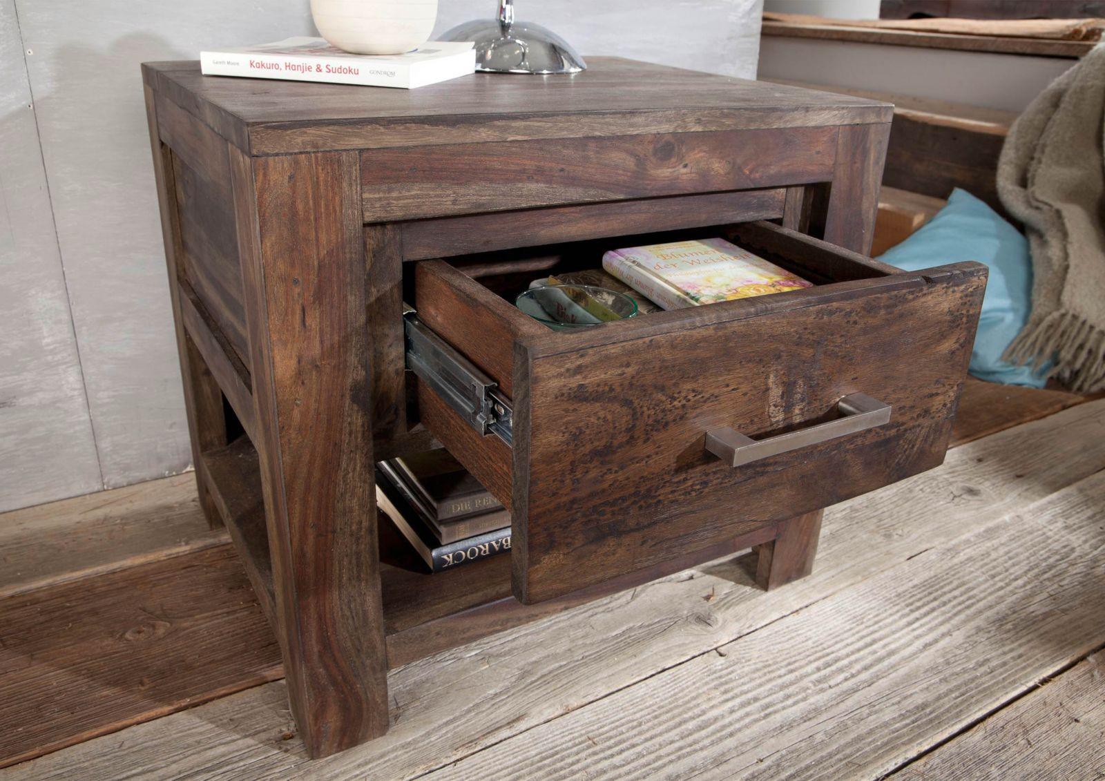Gangaur Sleek Sheesham bedside Table - Duraster