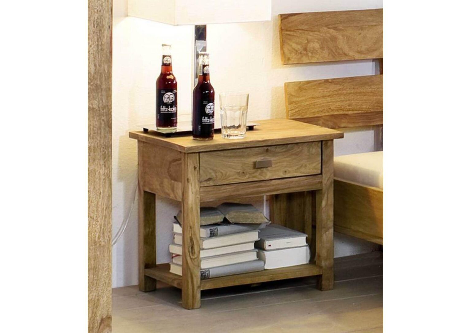 Nature Elegant Sheesham bedside table - Duraster