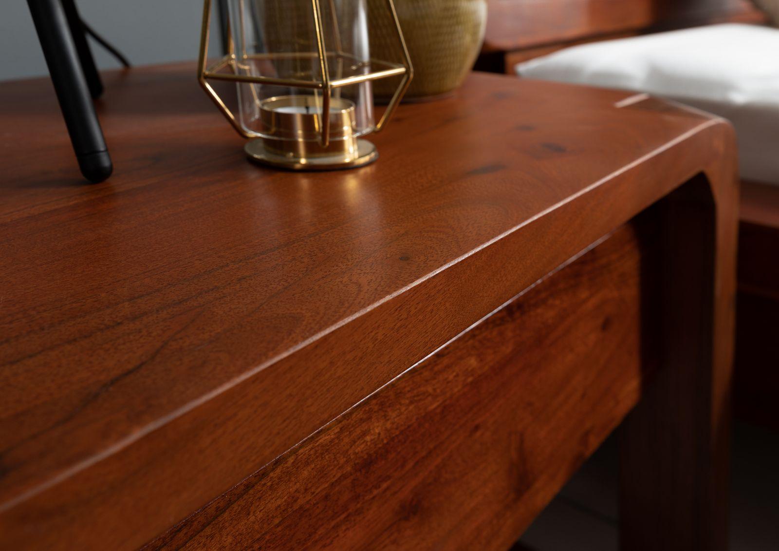 Osian Modern Style Solid Wood Bedside Table - Duraster