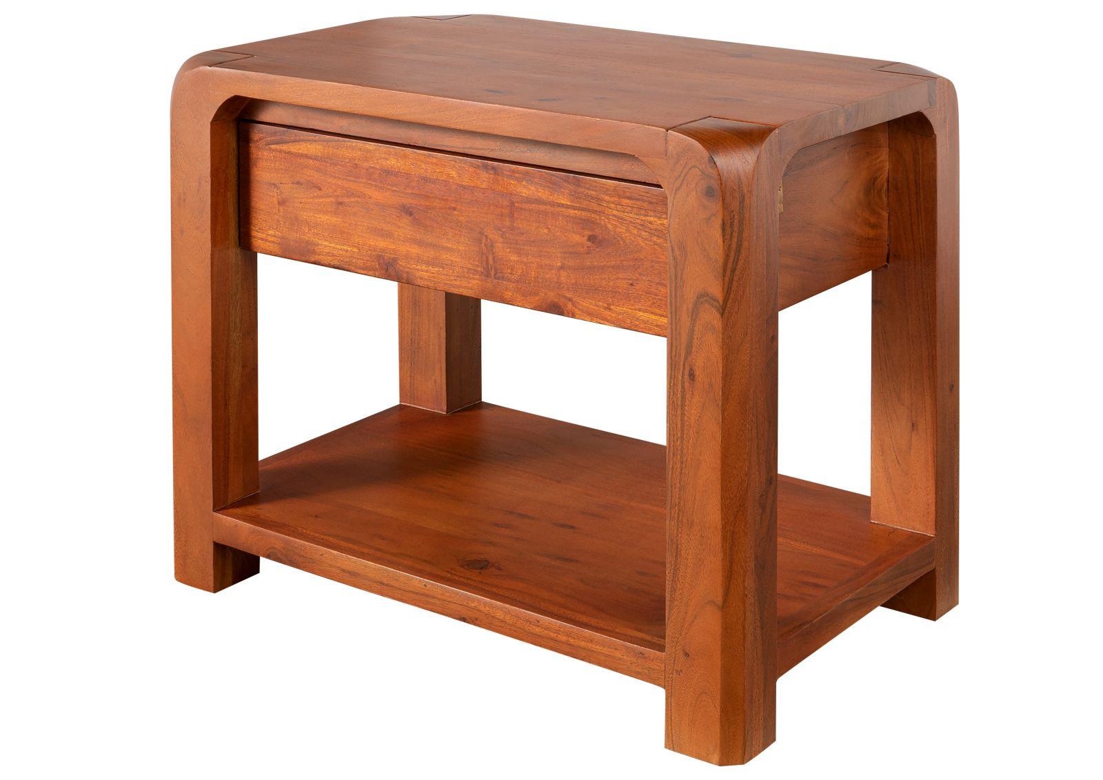 Osian Modern Style Solid Wood Bedside Table - Duraster