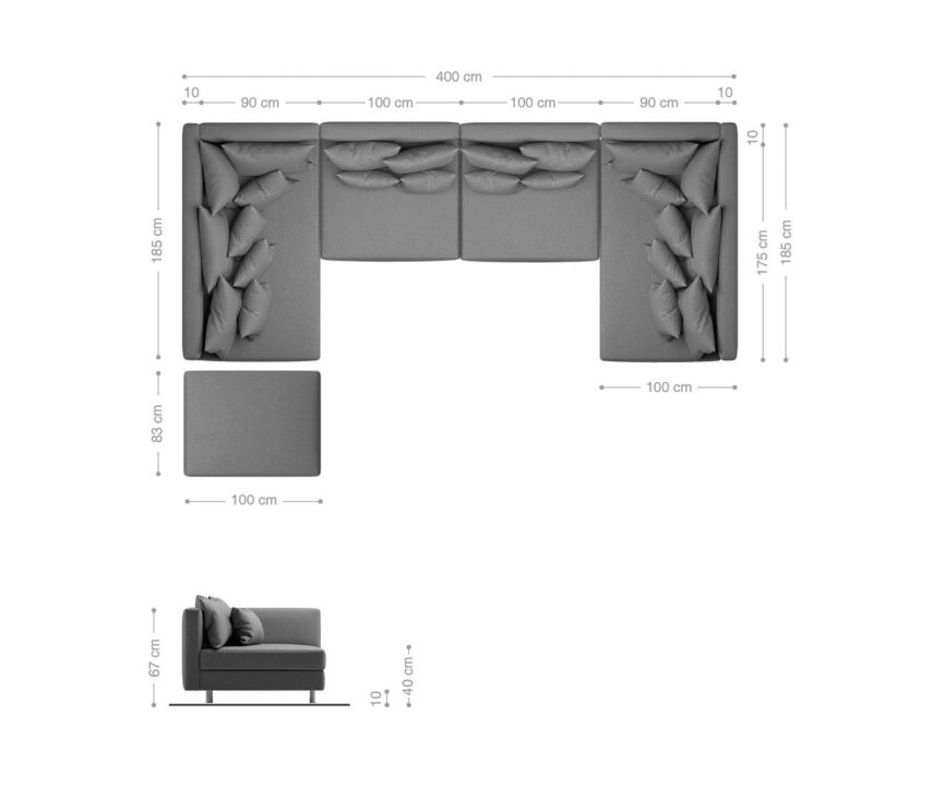 Massiv Modules Sofa #10 - Duraster