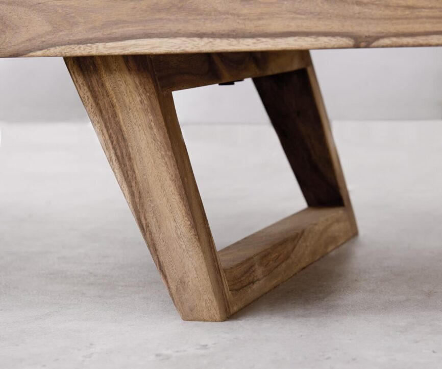 Massiv TV table Wyatt Sheesham natural 220 cm 4 drawers design lowboard #10 - Duraster