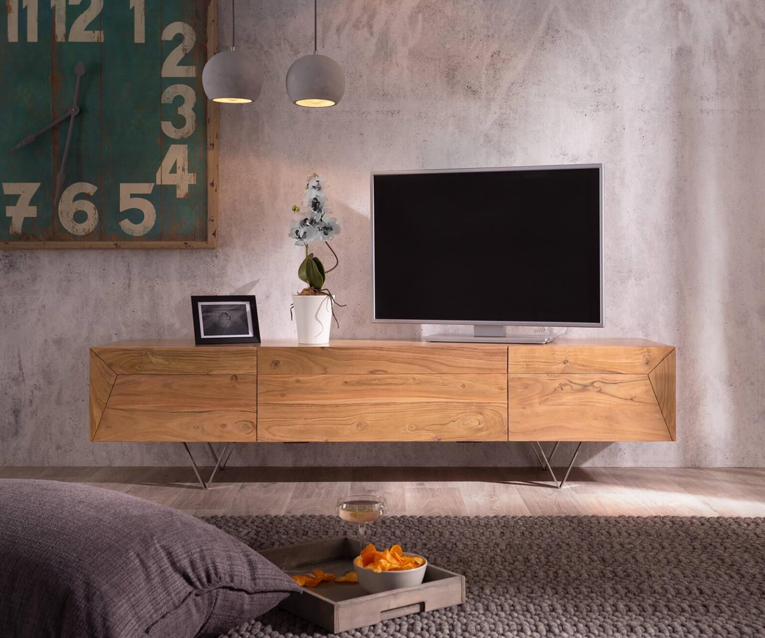 Massiv TV stand Wyatt acacia nature #3 - Duraster