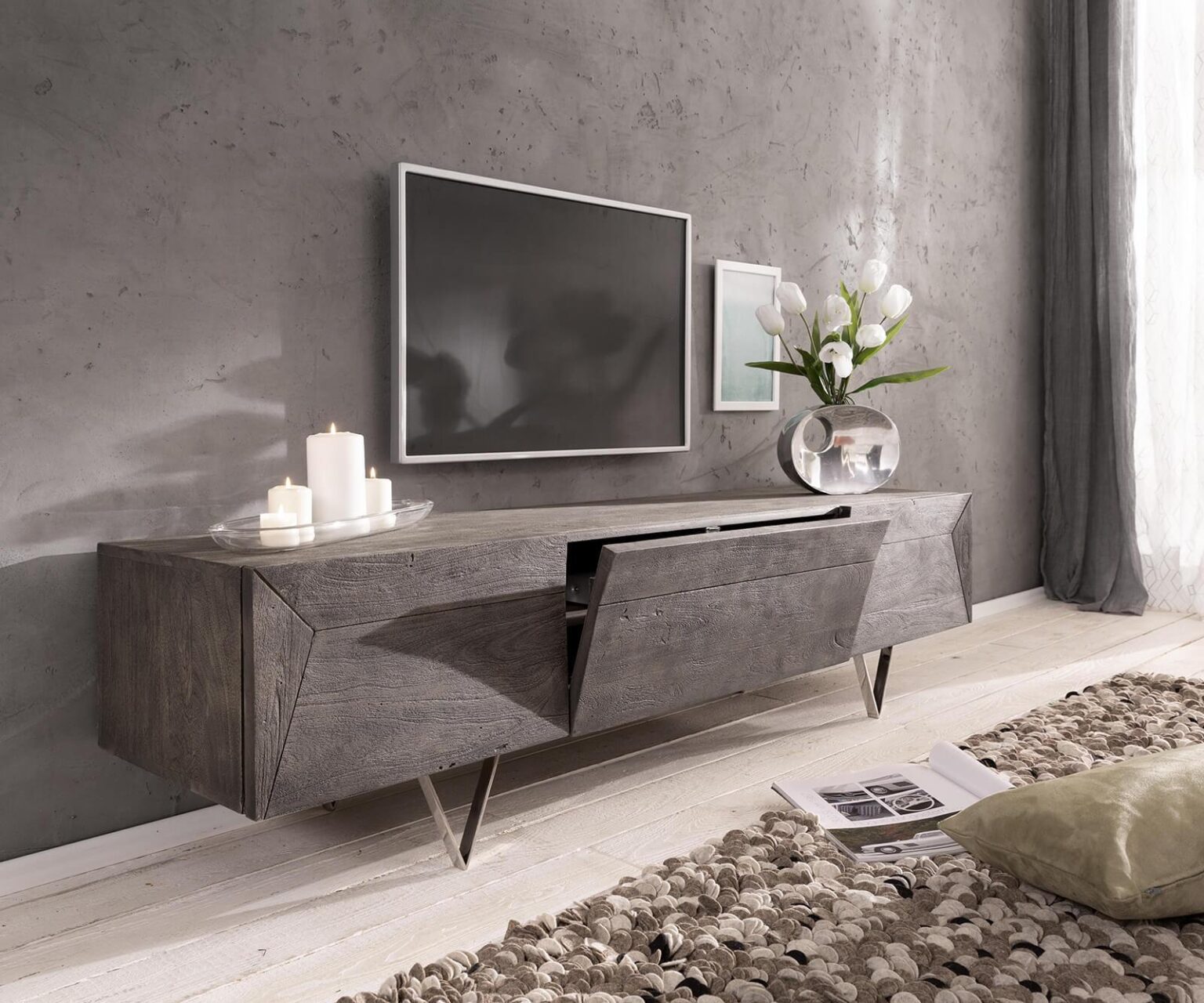 Massiv TV table  175 cm #7 - Duraster