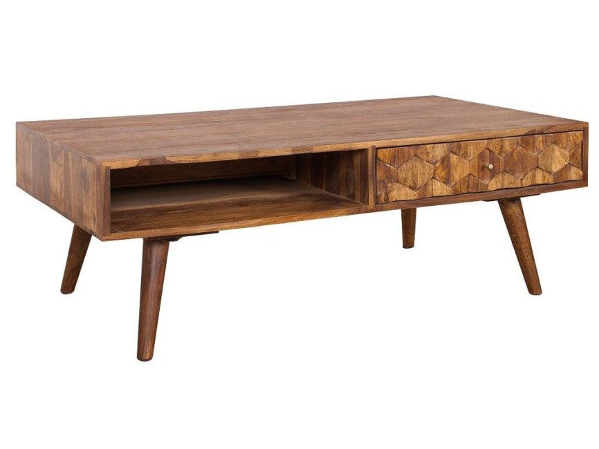 Massive sheesham coffee table Catico 110 cm - Duraster