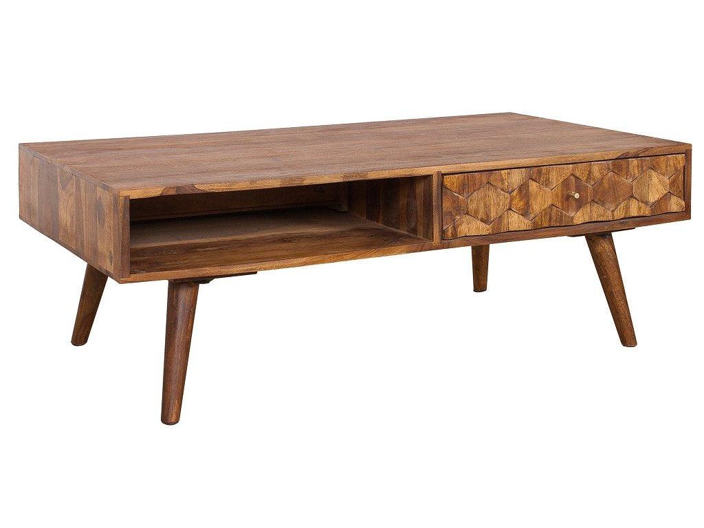 Massive sheesham coffee table Catico 110 cm - Duraster