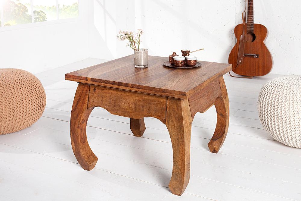 opium coffee table sheesham 60 cm - Duraster