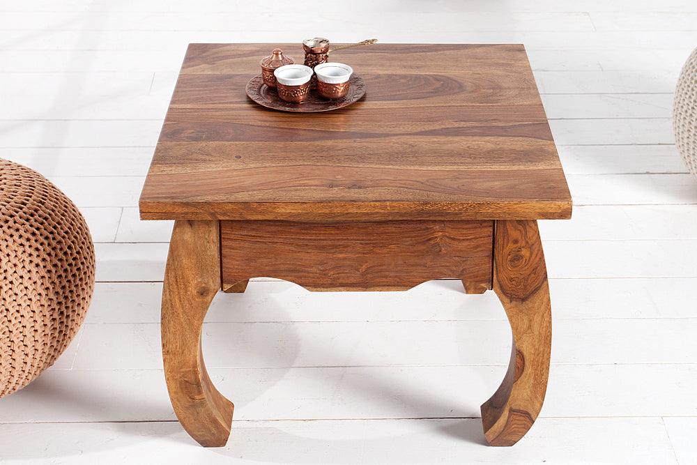 opium coffee table sheesham 60 cm - Duraster
