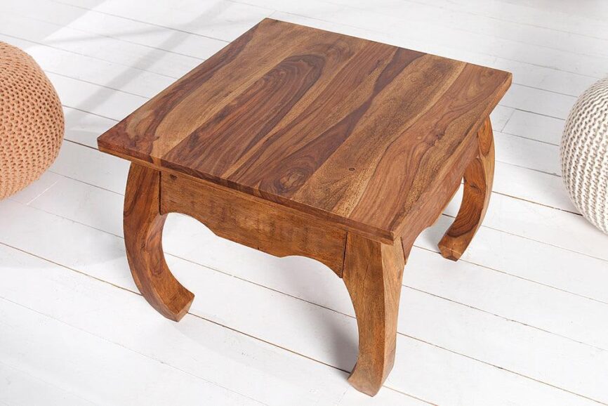 opium coffee table sheesham 60 cm - Duraster