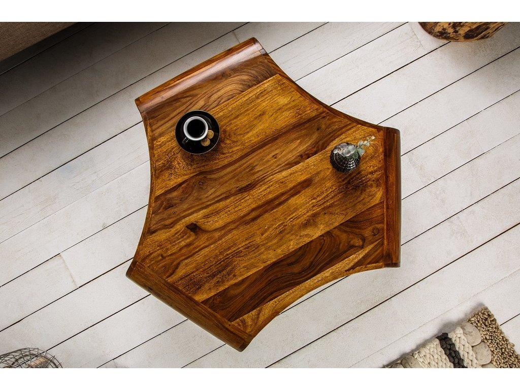 Massive Sheesham coffee table Gabriel 90 x 90 cm - Duraster