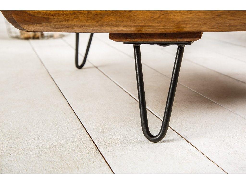 Massive Sheesham coffee table Gabriel 90 x 90 cm - Duraster
