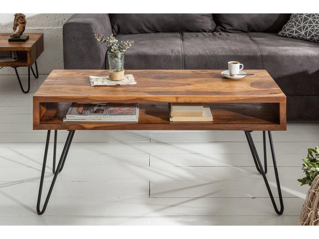 Massive coffee table Remus II. 100x50 cm - Duraster