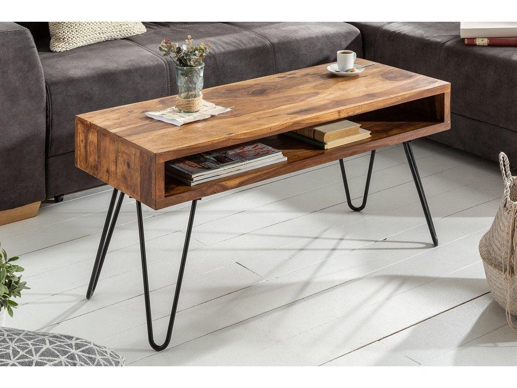 Massive coffee table Remus II. 100x50 cm - Duraster