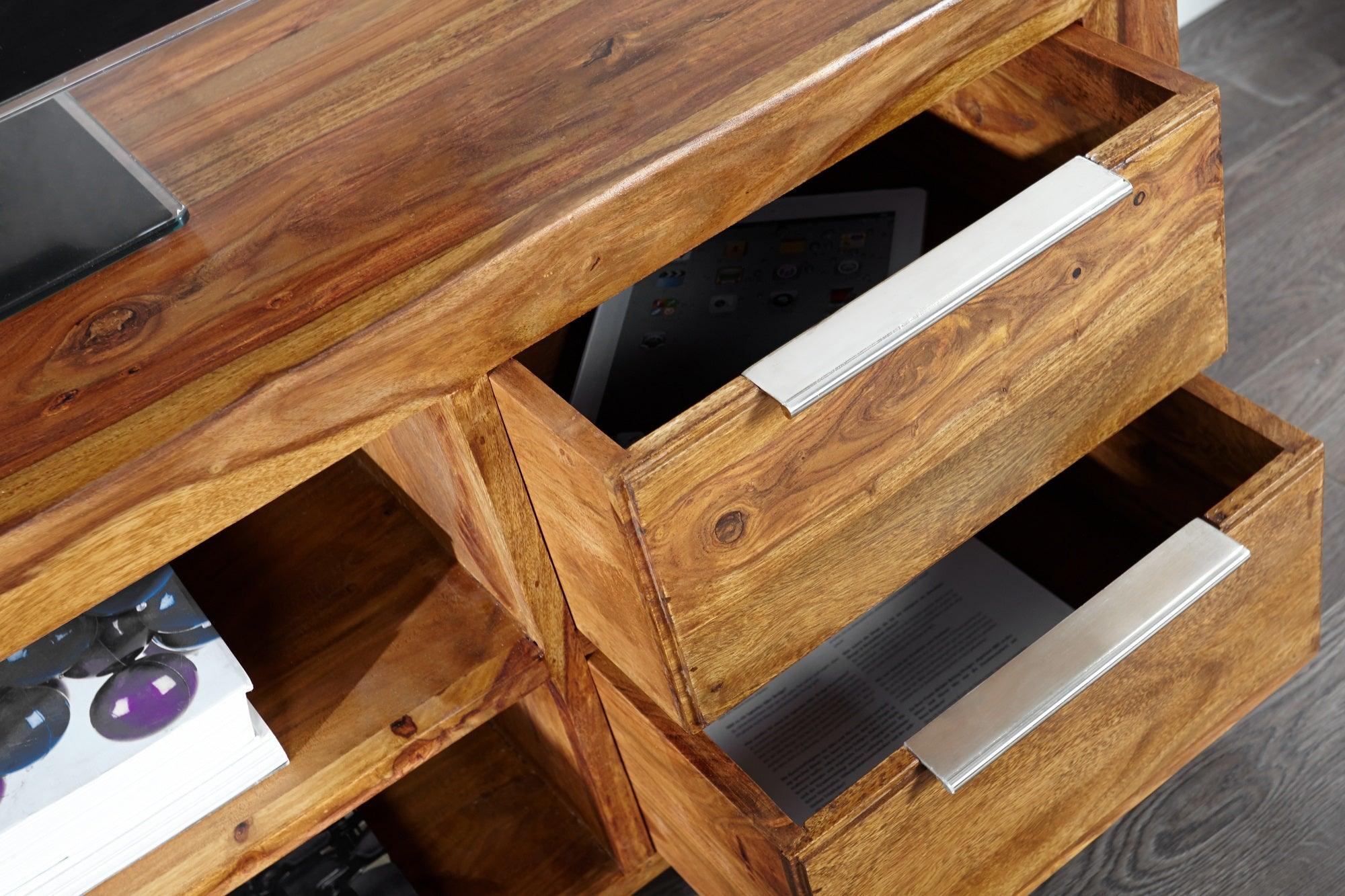 sheesham tv cabinet 135 cm - Duraster