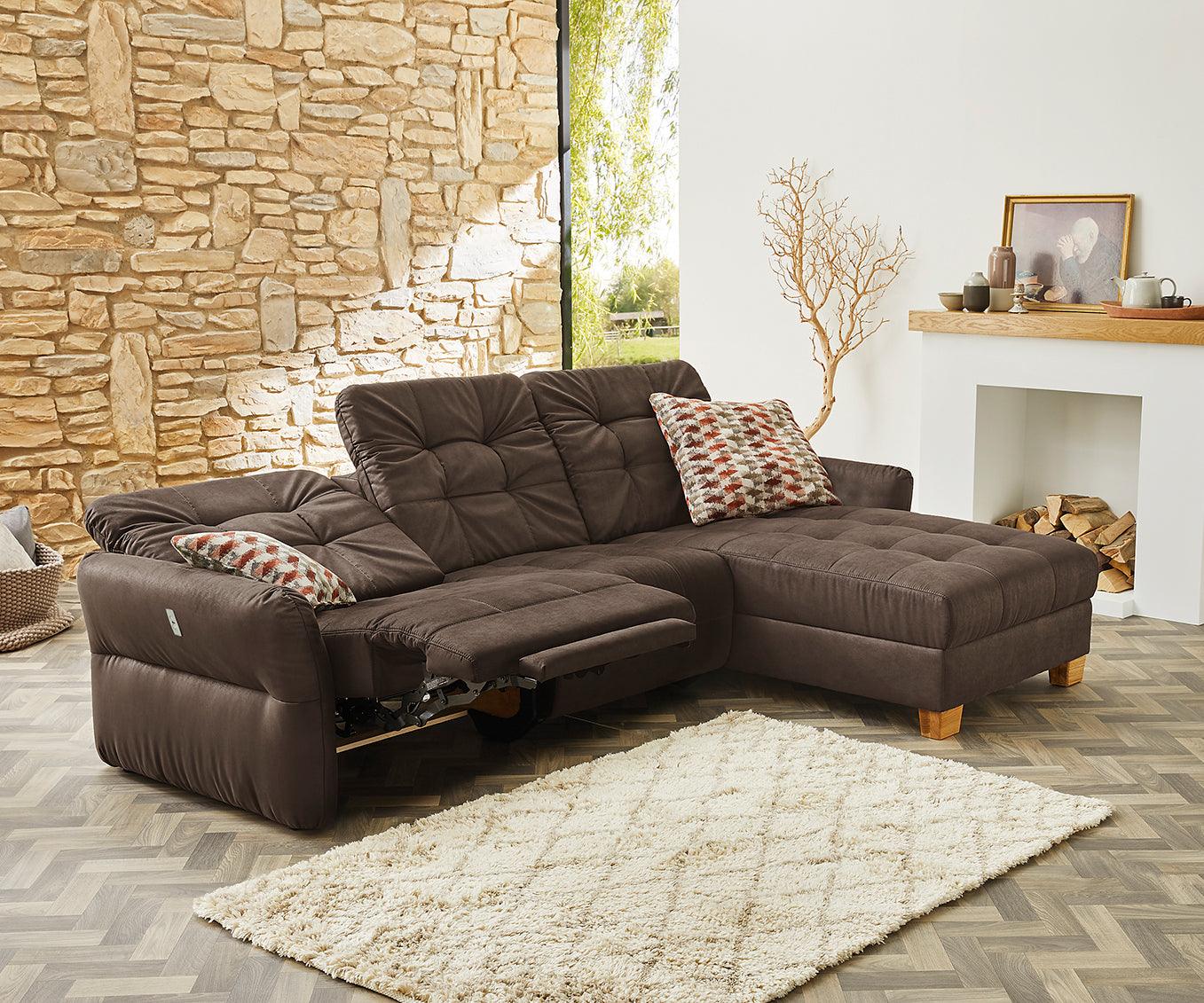 Massiv Faina Brown corner couch, 280x210 cm, Sofa #15 - Duraster