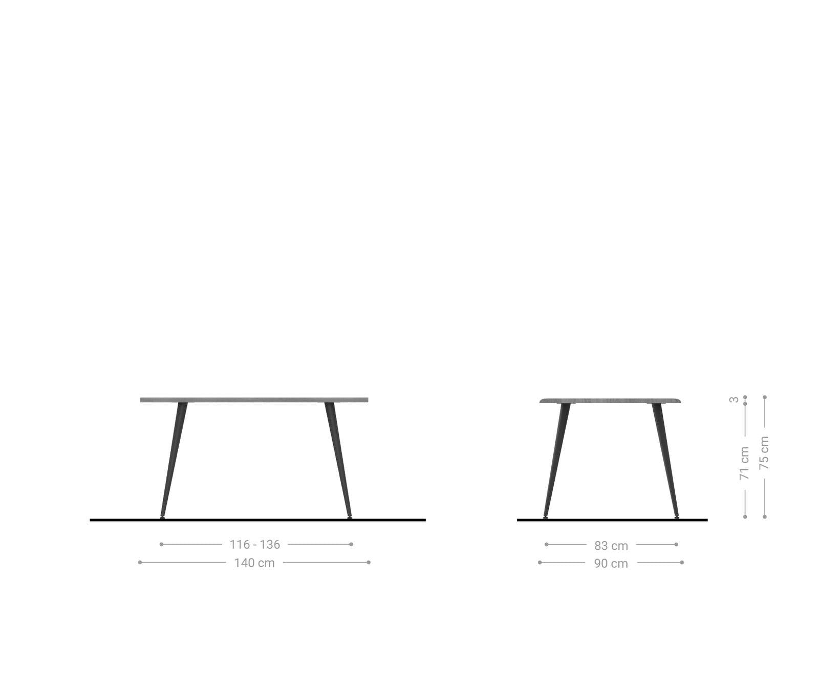 MobelMassev Dining set Adesso oak #1 - Duraster