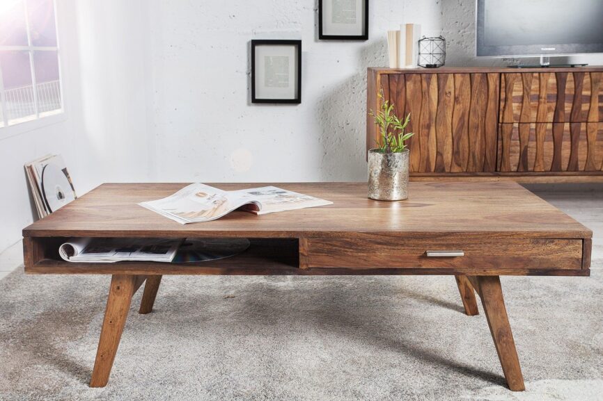 retro sheesham coffee table - Duraster