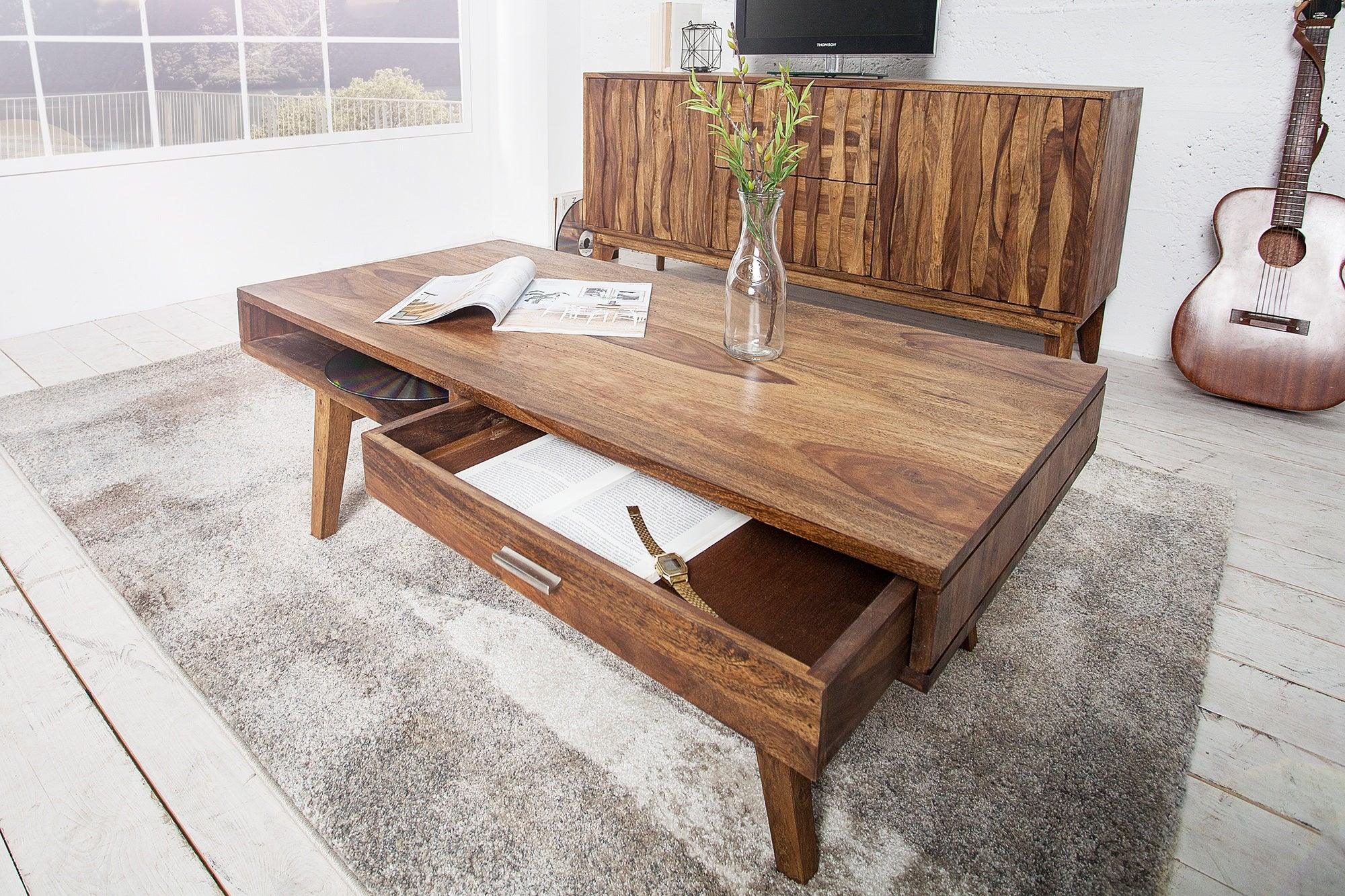 retro sheesham coffee table - Duraster