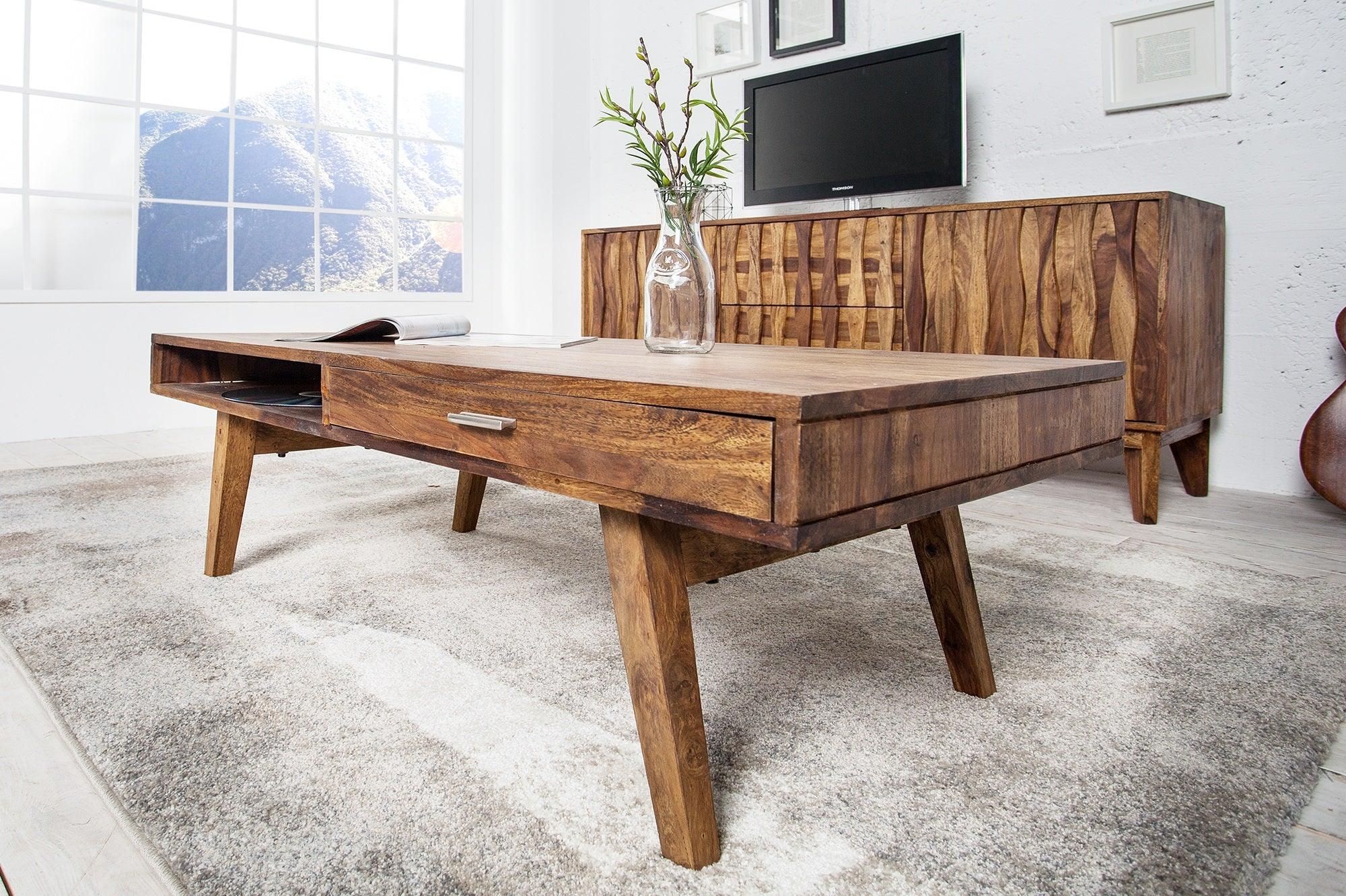 retro sheesham coffee table - Duraster