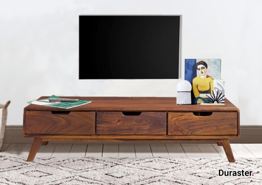 Ummed Modern Sheesham Wood TV Unit #4 - Duraster