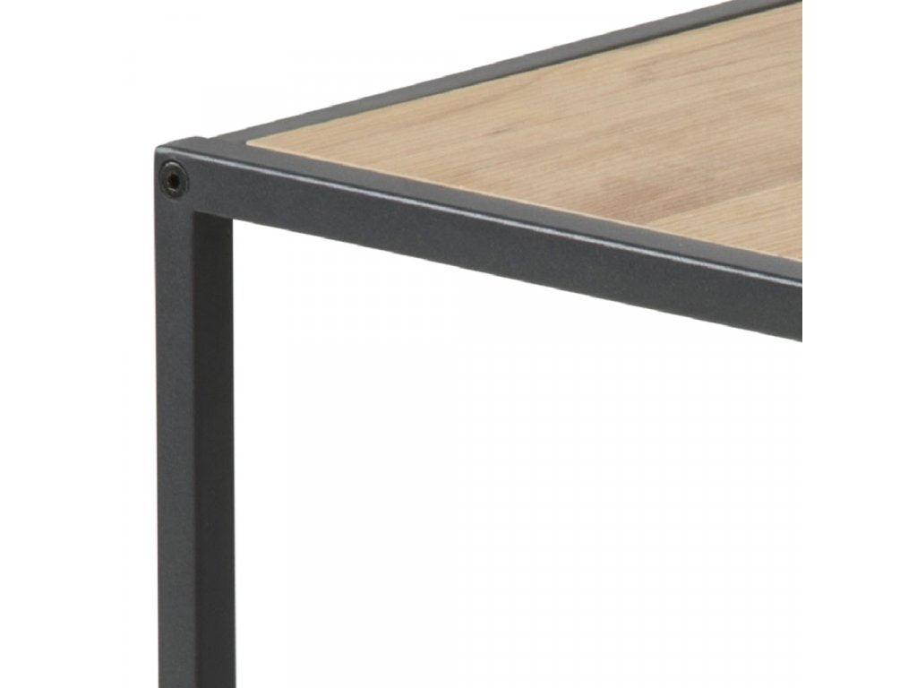 Oak set of Darila coffee tables with black base 100x50 cm - Duraster