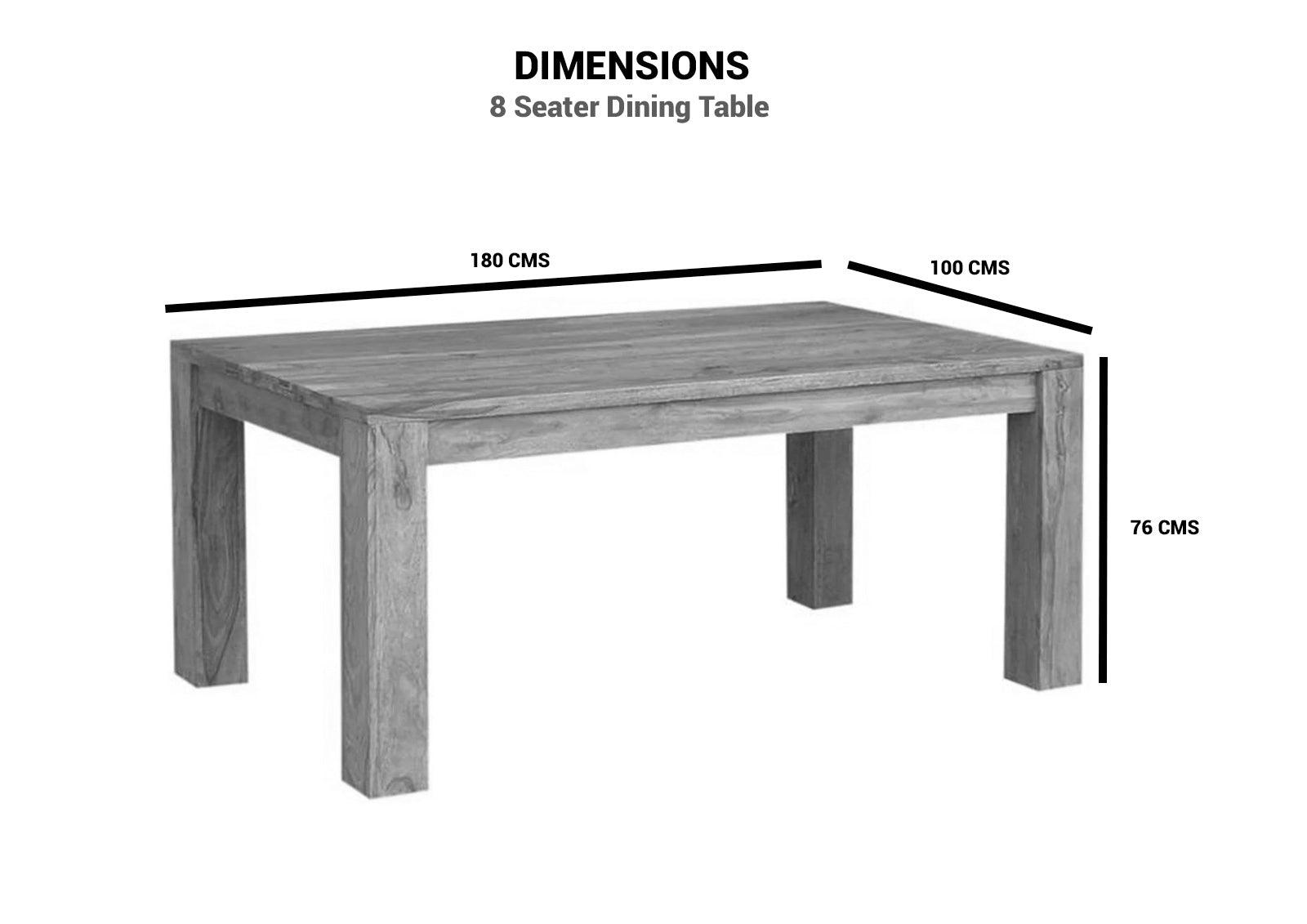 Nature Stylish Sheesham Dining Set with Chairs (4, 6 & 8 Seater) - Duraster