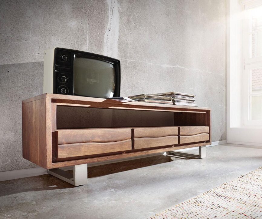 Massiv TV stand Live-Edge acacia brewing #9 - Duraster