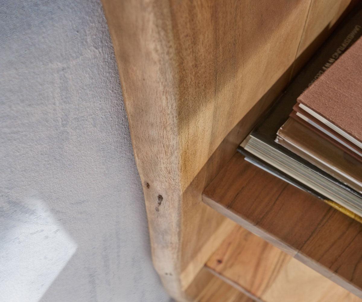 Elementary Stylish Acacia Standing Shelf #2 - Duraster