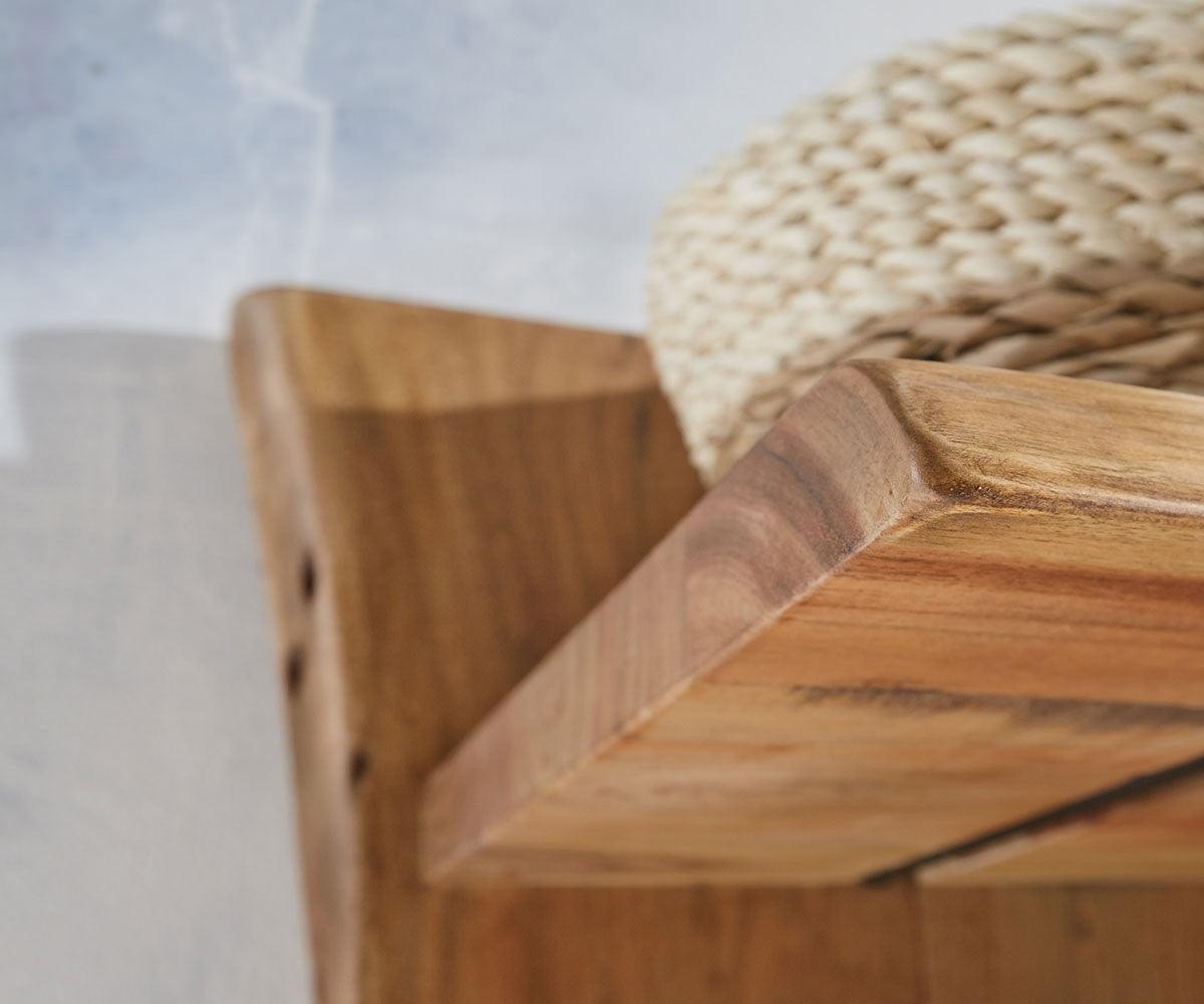 Elementary Stylish Acacia Standing Shelf #2 - Duraster