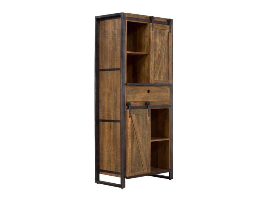 Virah Solid Wood Industrial Shelf - Duraster