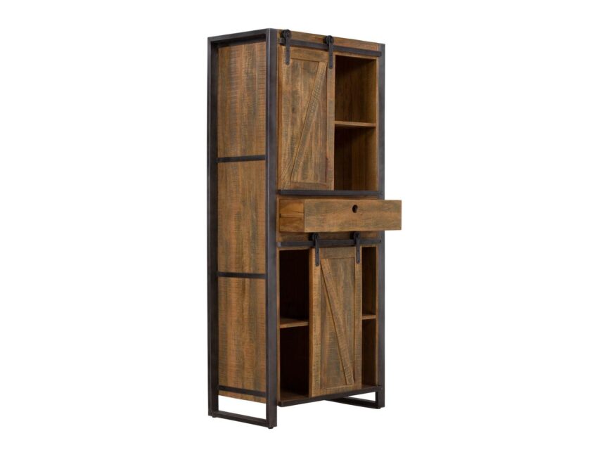Virah Solid Wood Industrial Shelf - Duraster