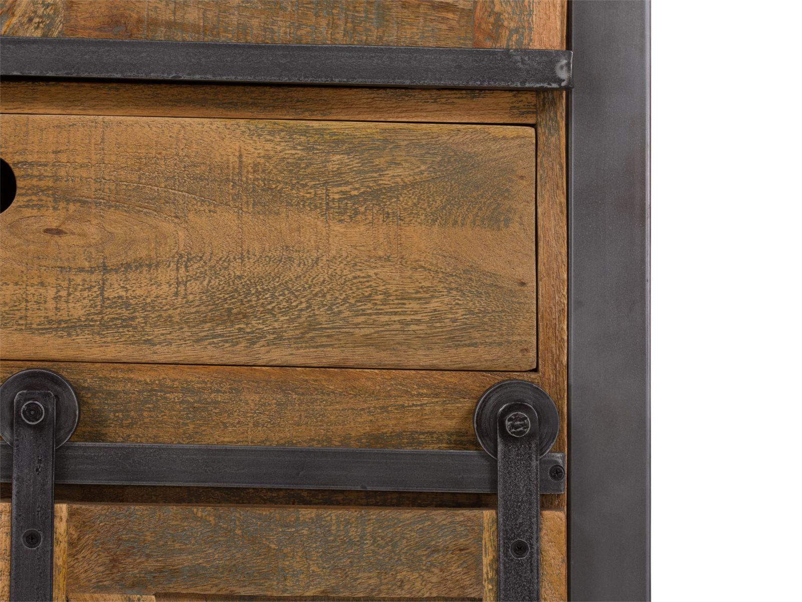 Virah Solid Wood Industrial Shelf - Duraster