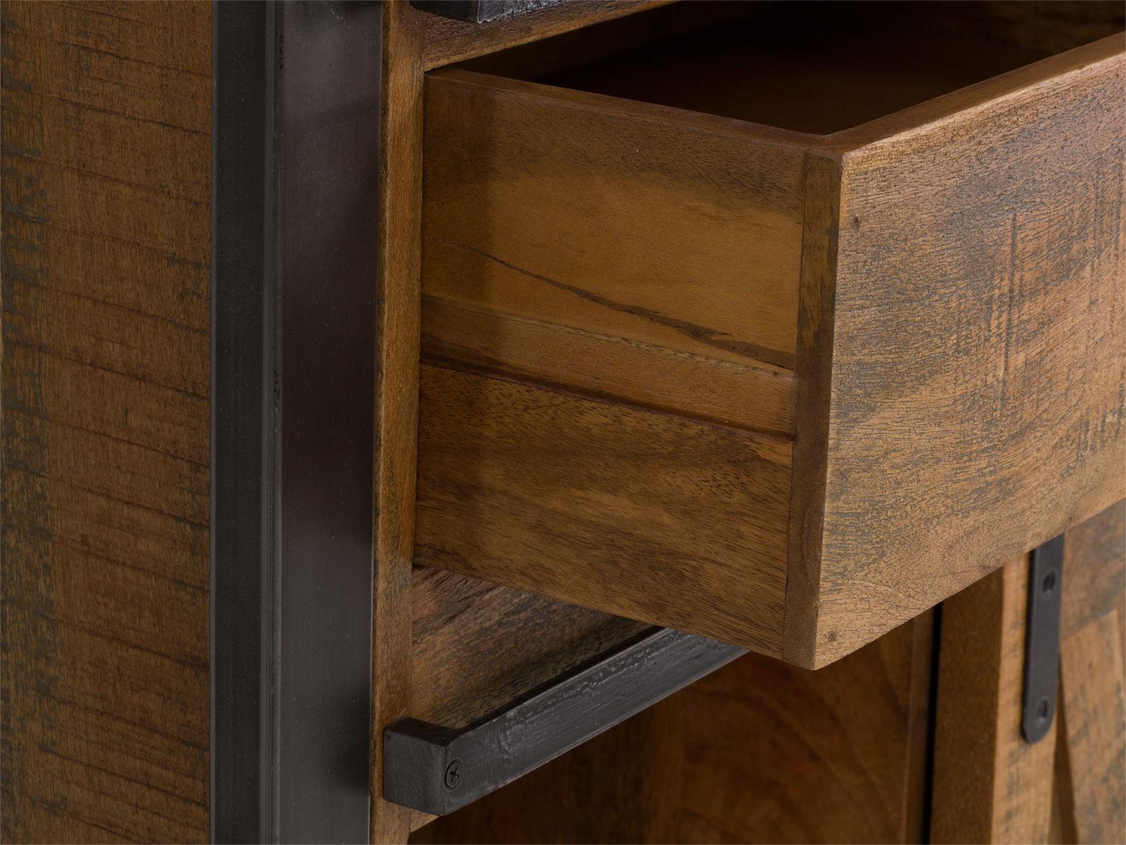 Virah Solid Wood Industrial Shelf - Duraster