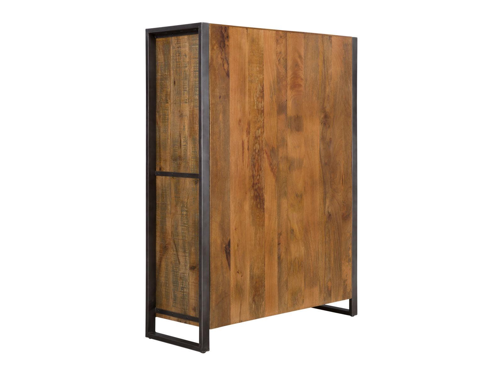 Virah Solid Wood Industrial Highboard Cabinet #2 - Duraster