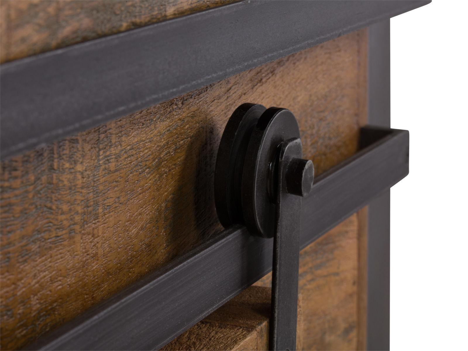 Virah Solid Wood Industrial Highboard Cabinet #2 - Duraster